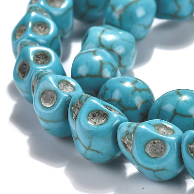 Dyed Synthetic Turquoise Bead Strands G-M145-17-B-1