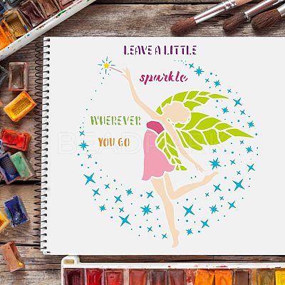 Plastic Reusable Drawing Painting Stencils Templates DIY-WH0172-297-1