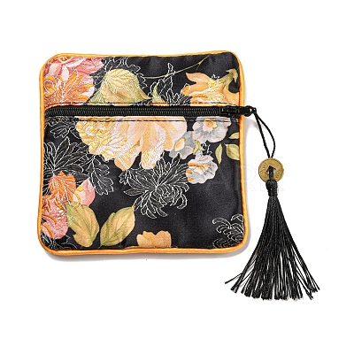 Chinese Style Floral Cloth Jewelry Storage Zipper Pouches LS-AJEW-D063-01A-1