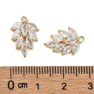 Brass Micro Pave Cubic Zirconia Pendants X-KK-S348-502-NF-1
