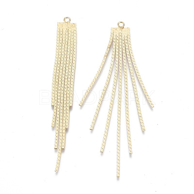 Brass Chain Tassel Big Pendants X-KK-N231-110G-NF-1