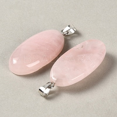 Natural Rose Quartz Pendants GG-CBACB71-01P-18-1
