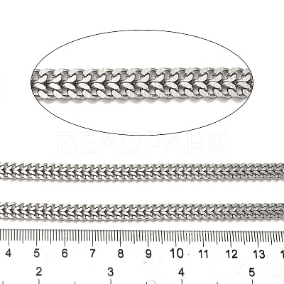 304 Stainless Steel Curb Chains CHS-C013-01E-P-1