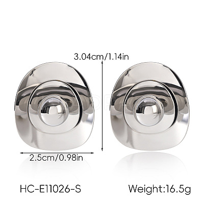 304 Stainless Steel Stud Earrings WGFD6CE-02-1
