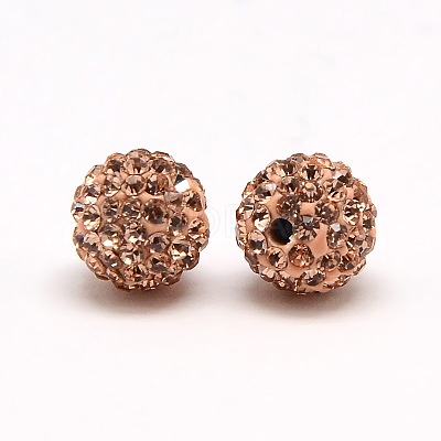 Polymer Clay Rhinestone Beads X-RB-A053-4mm-25-1