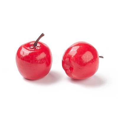 Mini Foam Imitation Apples DJEW-XCP0001-05A-1