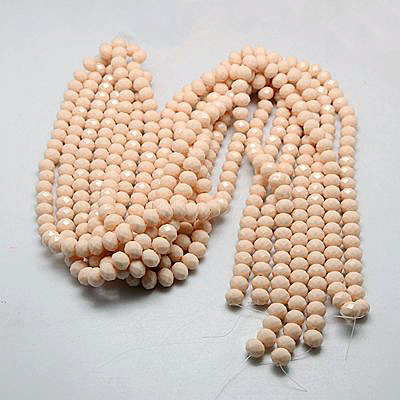 Imitation Jade Glass Bead Strands GLAA-F001-3x2mm-14-1