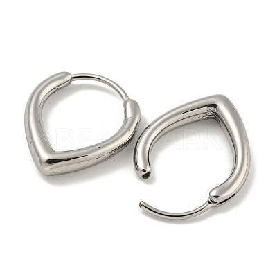 316 Surgical Stainless Steel Hoop Earrings EJEW-D096-18F-AS-1