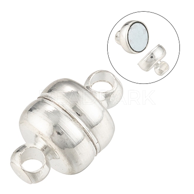 Brass Magnetic Clasps with Loops X-KK-H361-S-1