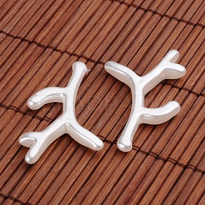 Branch Acrylic Imitation Pearl Pendants OACR-O002-7253-1