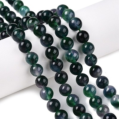 Dyed Natural White Jade Beads Strands G-T138-8mm-210-2-1