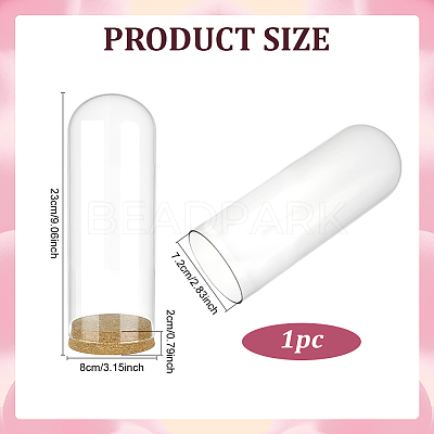 Glass Bell Jars AJEW-BC0010-64B-1