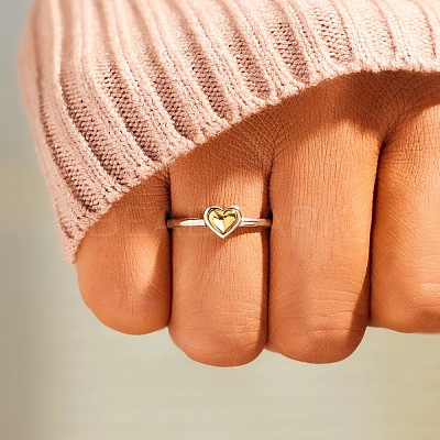 Heart 925 Sterling Silver Finger Rings for Women FS-WG1734C-02-1