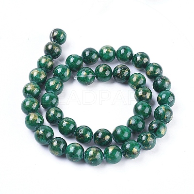 Natural Mashan Jade Beads Strands G-F670-A17-8mm-1