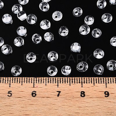 6/0 Inside Colours Transparent Glass Seed Beads X1-SEED-T007-07B-1