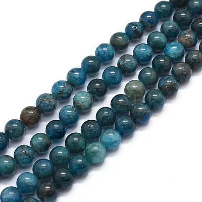 Natural Apatite Beads Strands G-F591-01-1