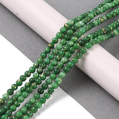 Assembled Natural Dolomite and Synthetic Opal Beads Strands G-Q017-G06-01G-1-1