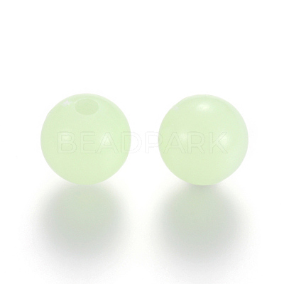 Luminous Acrylic Round Beads LACR-R002-10mm-01-1