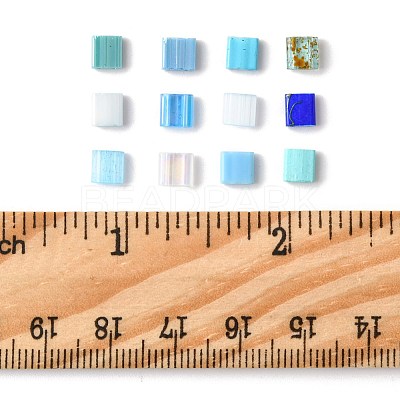 100Pcs 12 Styles 2-Hole Glass Seed Beads SEED-FS0001-44-1