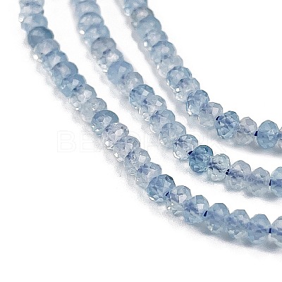 Natural Aquamarine Beads Strands X-G-L587-B02-01-1
