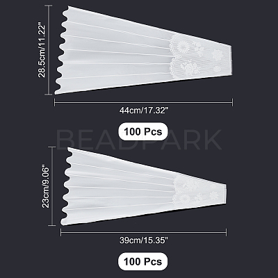 2 Bags 2 Styles OPP Plastic Flower Bouquets Wrapping Packaging AJEW-CA0002-67-1