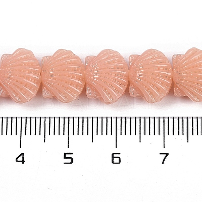 Synthetic Coral Dyed Carved Beads Strands CORA-K009-05A-04-1