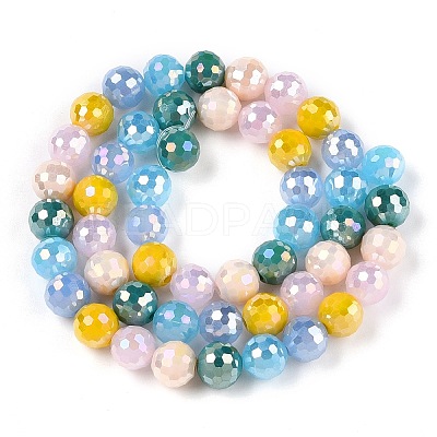 Electroplate Glass Bead Strands X-GLAA-Z006-01F-1
