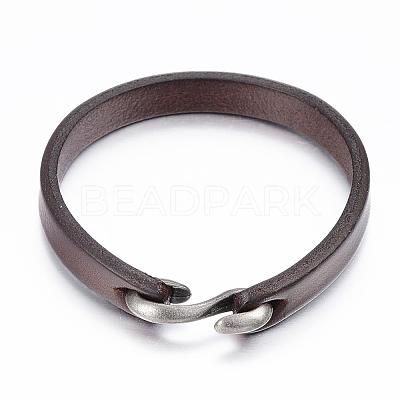 Cowhide Leather Bracelets BJEW-G575-09A-1