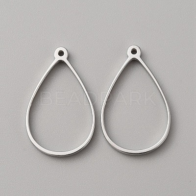 304 Stainless Steel Open Back Bezel Pendants FIND-WH0152-123G-1