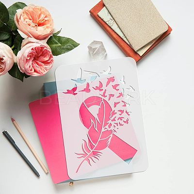 Plastic Reusable Drawing Painting Stencils Templates DIY-WH0202-351-1