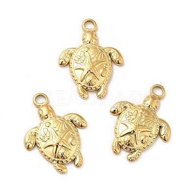 Ion Plating(IP) 201 Stainless Steel Pendants STAS-P312-09G-1