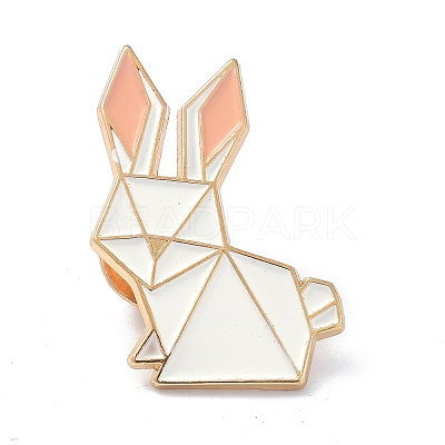 Origami Rabbit Enamel Pin JEWB-K004-33-1
