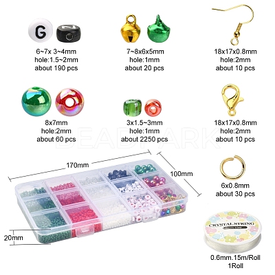 DIY Christmas Earring and Bracelet Making Kit DIY-YW0005-85-1