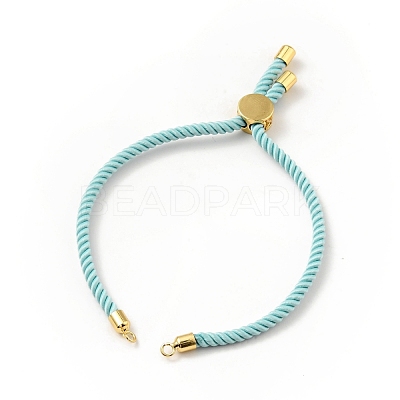 Half Finished Twisted Milan Rope Slider Bracelets FIND-G032-01G-04-1