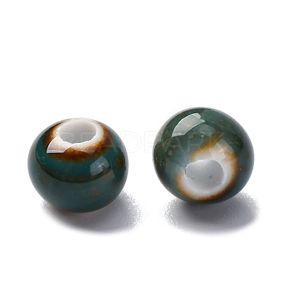 Bright Glazed Porcelain Beads PORC-D300-A35-1