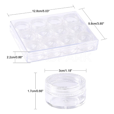 Plastic Bead Storage Containers X-C089Y-1