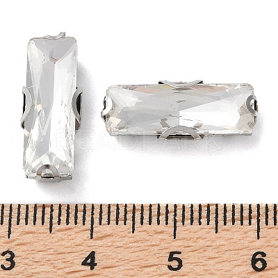 Rectangle Sew on Rhinestone RGLA-L028-01C-01-1