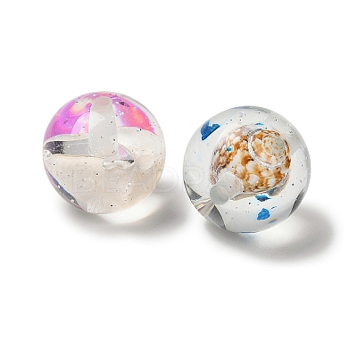 Ocean Theme Transparent Resin Beads RESI-F059-02-1
