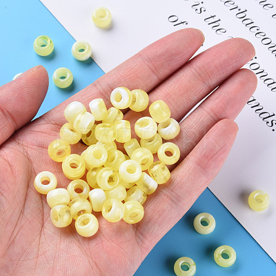 Acrylic European Beads MACR-S375-002B-08-1