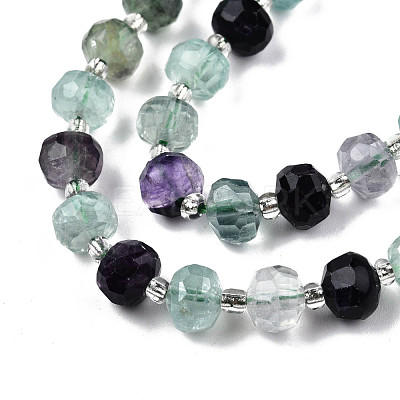 Natural Fluorite Beads Strands G-N327-08U-1