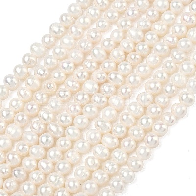 Natural Cultured Freshwater Pearl Beads Strands PEAR-L034-09A-1
