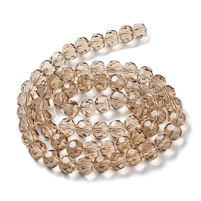 Transparent Glass Bead Strands GLAA-G013-10mm-90-1