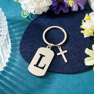 1Pc Stainless Steel Keychains KEYC-TADJ0001-08L-1