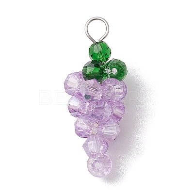 Glass Pendants PALLOY-JF02933-01-1