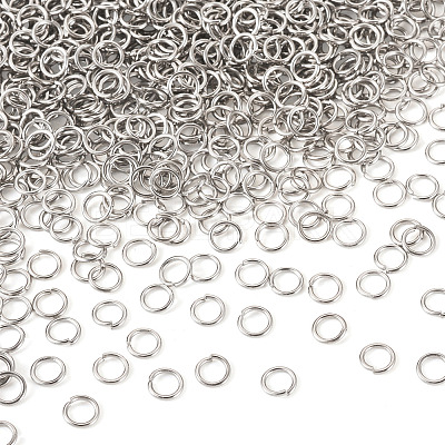 2000Pcs 304 Stainless Steel Open Jump Rings STAS-TA0003-05-1