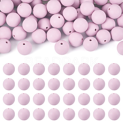 50Pcs Food Grade Eco-Friendly Silicone Beads SIL-TA0002-89F-1