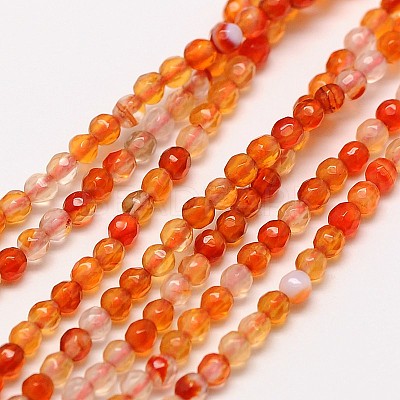 Natural Carnelian Bead Strands X-G-A129-2mm-02-1