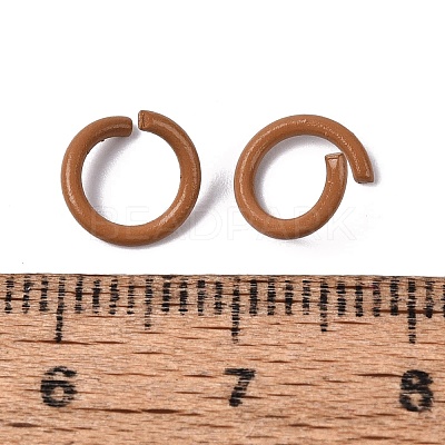 Spray Painted Iron Open Jump Rings IFIN-T017-04B-05-1