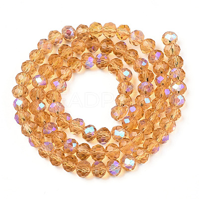 Electroplate Glass Beads Strands EGLA-A034-T2mm-L23-1