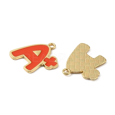 Study Theme Alloy Enamel Pendants ENAM-CJC0006-55B-1
